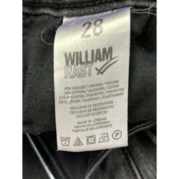 William Rast Black Mid Rise Dark Wash Classic Denim Prefect Skinny Jeans Size 28 - Picture 6 of 7